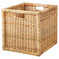 Akway Wicker Cube Wardrobe Basket For Storage, Cloths, Newspapers, Photos, Toys, Plants Or Other Memorabilia (12.5W X 13.5L X 12