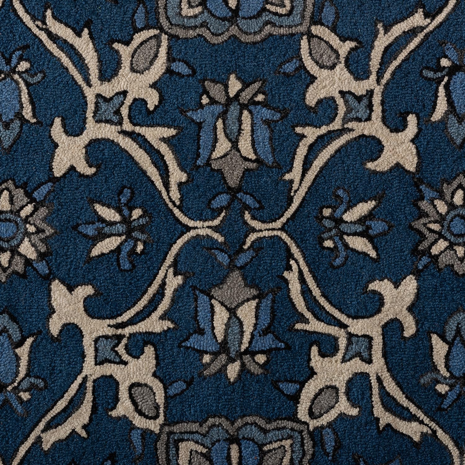Baxton Studio Linwood Modern and Contemporary Ivory Hand-Tufted Wool Area Rug