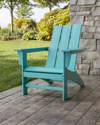 Polywood Ad420Ma Modern Adirondack Chair, Mahogany
