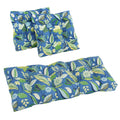 Blazing Needles Outdoor Tufted Settee Cushion Set, Skyworks Caribbean 3 Count