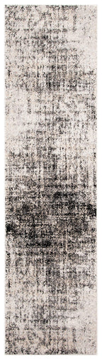 Safavieh Adirondack Collection Runner Rug - 2'6'' X 12', Silver & Black, Modern Abstract Design, Non-Shedding & Easy Care, Ideal