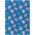 Dalyn Rugs Seabreeze Sz13 Blue Washable 2'6" X 3'10" Indoor Outdoor Area Rug, Easy Clean, Machine Washable, Non Shedding, Bedroom, Living Room, Dining Room, Kitchen, Patio Rug
