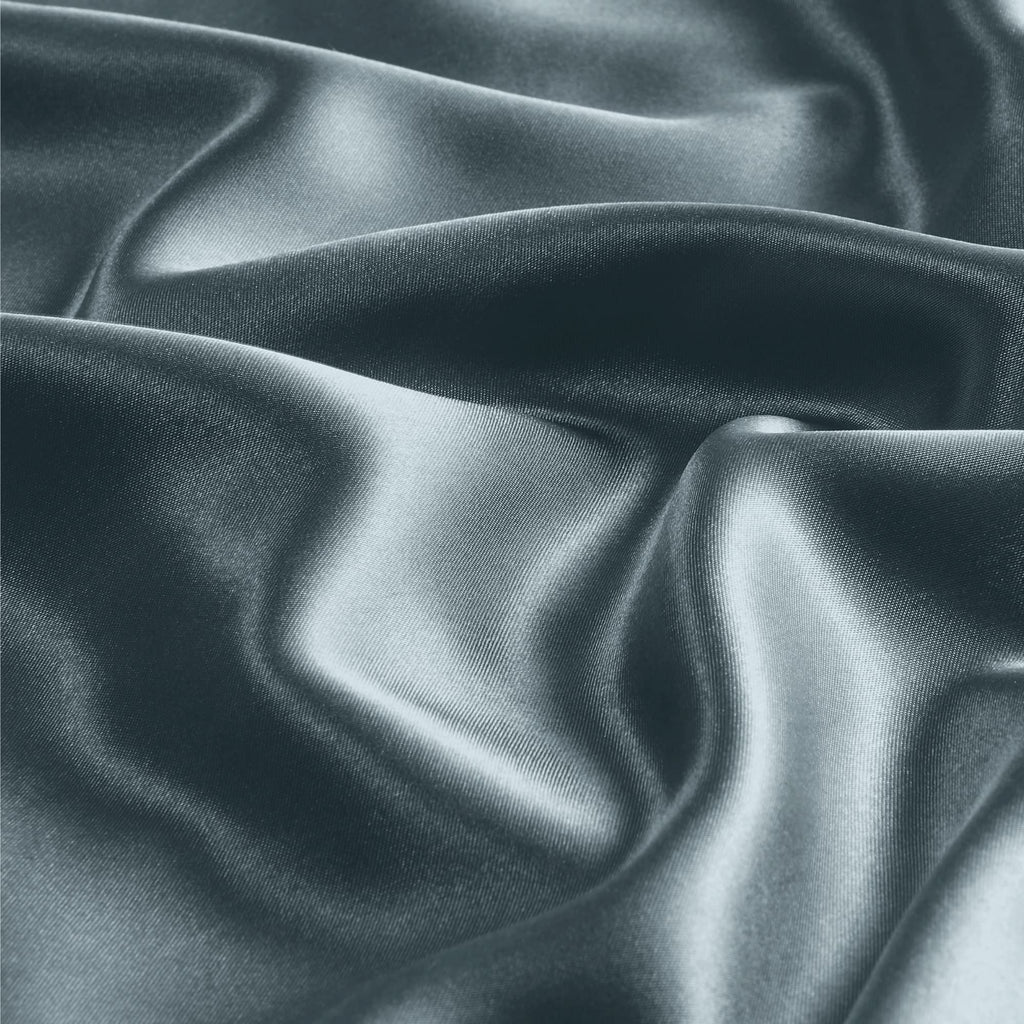 Bedelite Satin Pillowcase With Zipper, Space Grey Pillow Cases Queen Size Set Of 2, Super Soft And Cooling Similar To Silk Pillo
