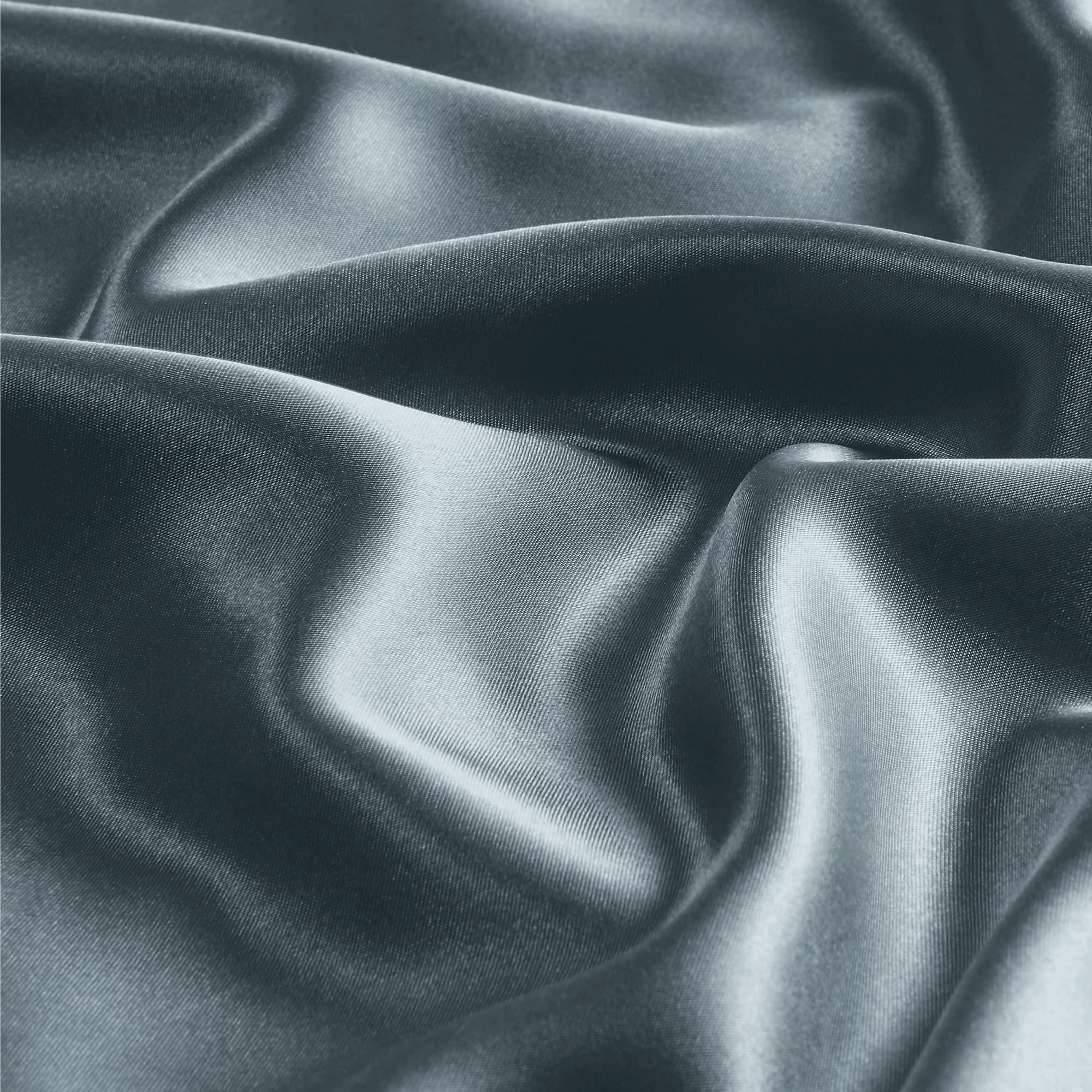 Bedelite Satin Pillowcase With Zipper, Space Grey Pillow Cases Queen Size Set Of 2, Super Soft And Cooling Similar To Silk Pillo