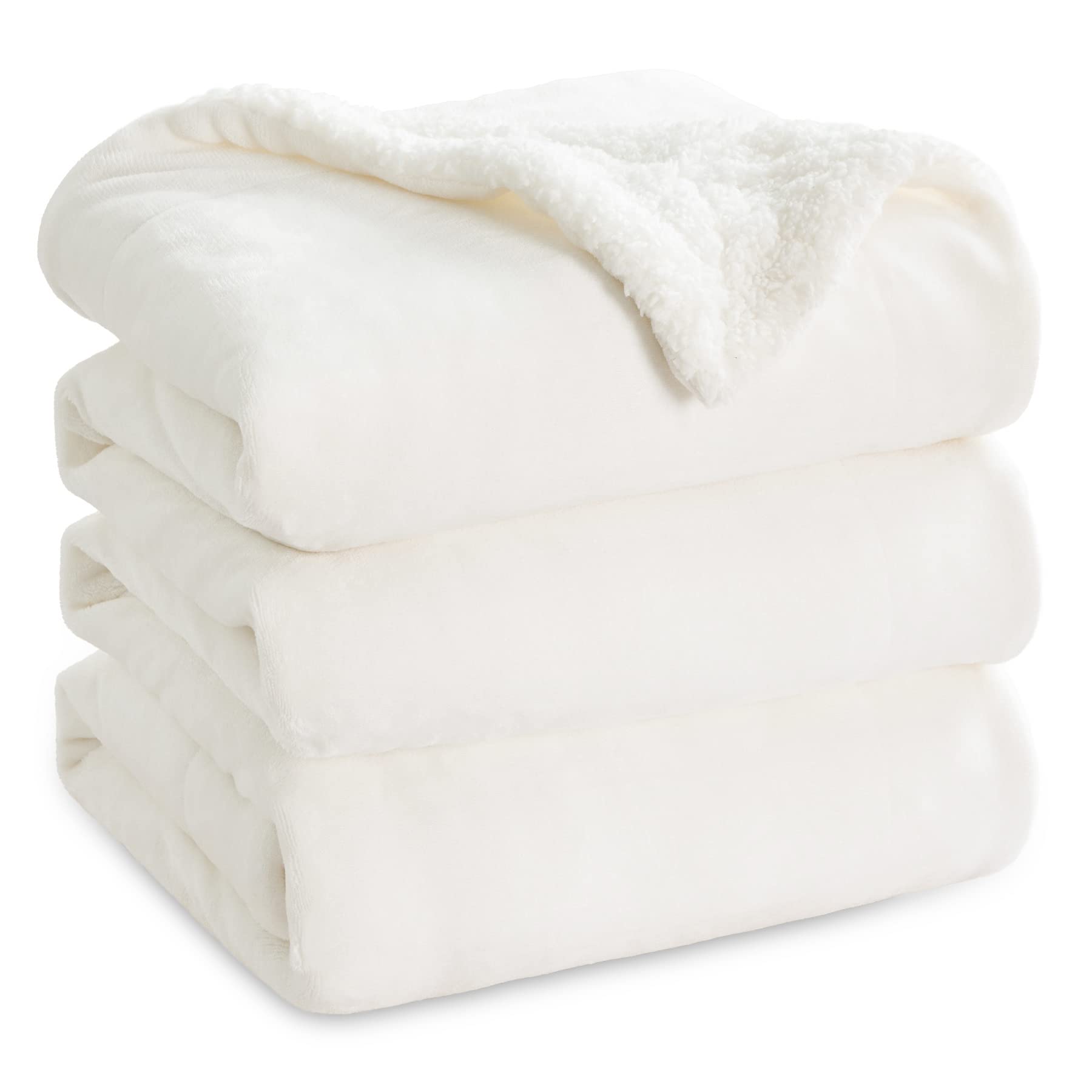 Bedsure Sherpa Fleece Blankets Queen Size For Bed - Thick And Warm Blanket For Winter, Soft Fuzzy Plush Queen Blanket For All Se