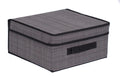 Internet's Best Storage Box with Handles - Durable Storage Bin Basket Containers - Clothes Nursery Toys Organizer - Grey