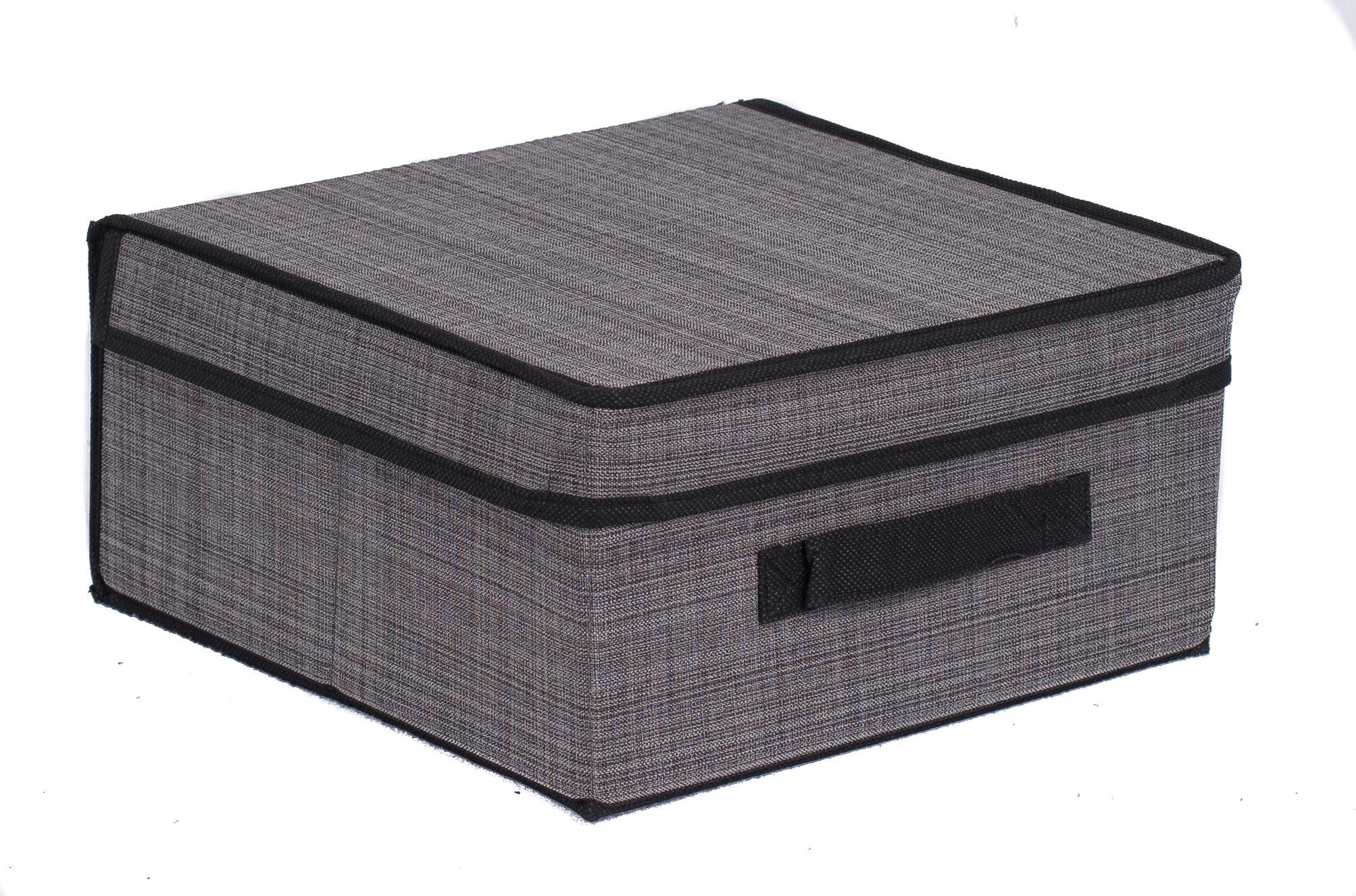 Internet's Best Storage Box with Handles - Durable Storage Bin Basket Containers - Clothes Nursery Toys Organizer - Grey
