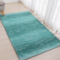 AMIDA 3  5 Entryway Rug Washable Non-Slip Contemporary Modern Abstract Stripe Door Mat Teal Blue Flat Weave Area Rug Available