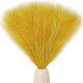 Mandy's 20pcs Gold Silk Pampas Grass Artificial Fake Fall Flowers 18'' for Mother's Day Easter Home Kitchen Wedding Decorations 