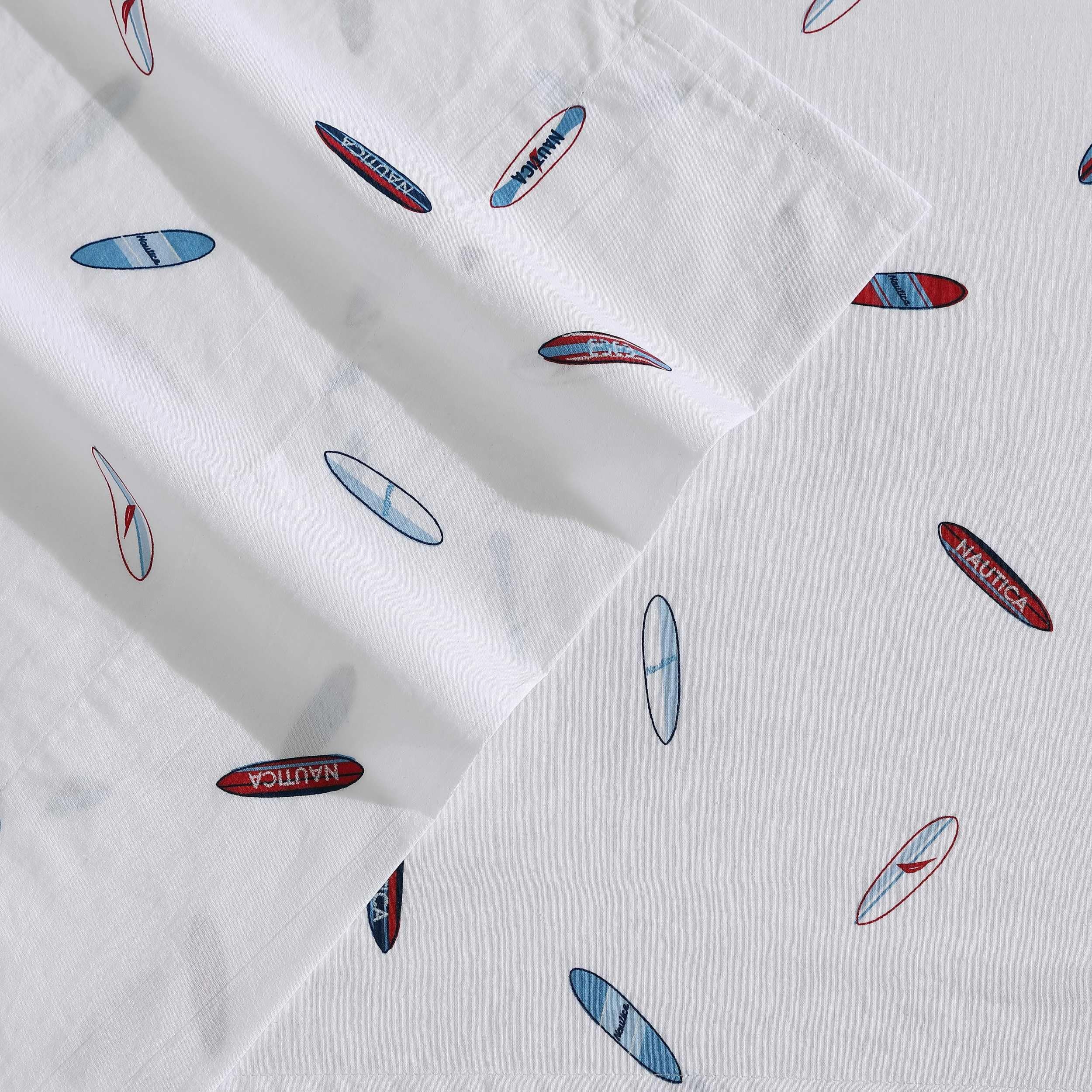 Nautica - Full Sheets, Cotton Percale Bedding Set, Casual Home Decor (High Surf Navy, Full)