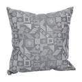 Blazing Needles Square Polyester Jacquard Throw Pillow, 17", Nina Greyst