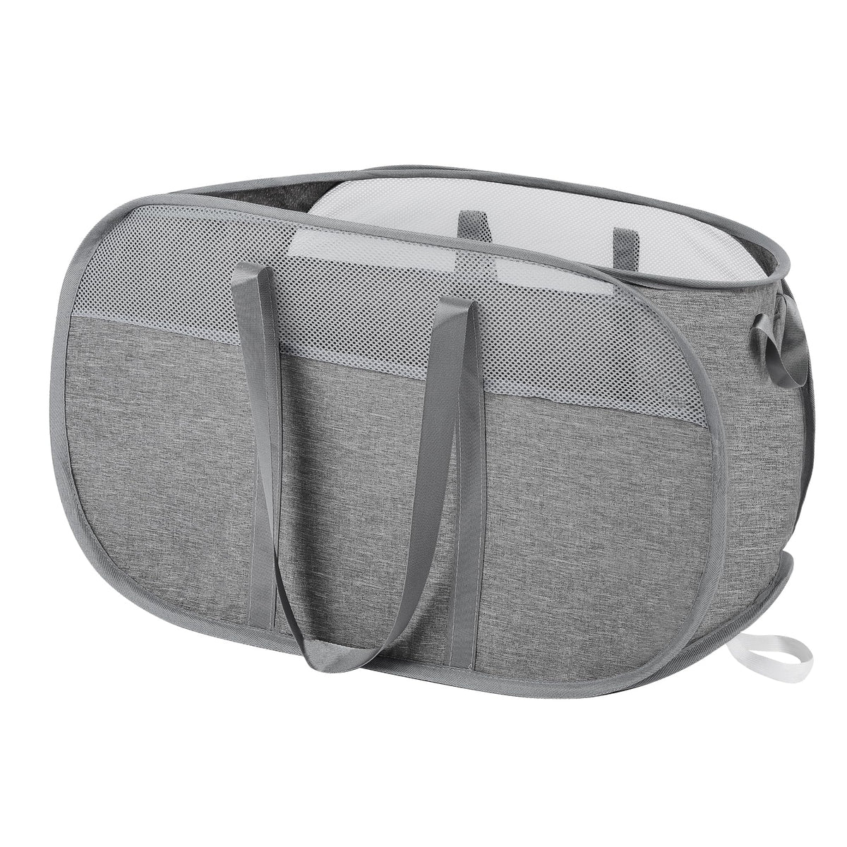 Flaxarne Popup Laundry Hampers, Mesh Collapsible Laundry Baskets with Durable Handles, Foldable Pop Up Hamper for Dorm Laundry 