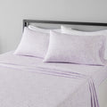 Amazon Basics Lightweight Super Soft Easy Care Microfiber Bed Sheet Set with 14-Inch Deep Pockets - Queen, Lavender Paisley