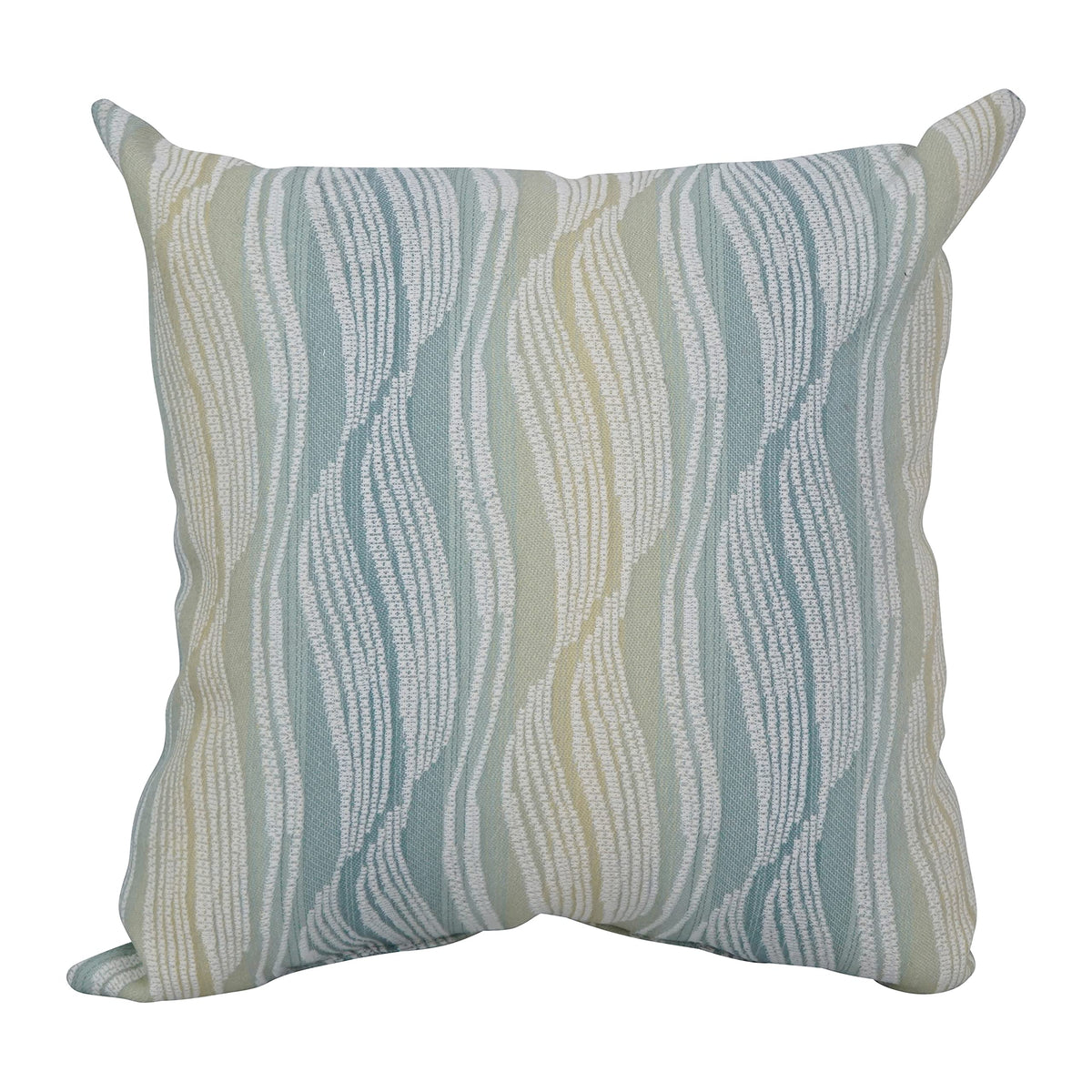 Blazing Needles Square Polyester Jacquard Throw Pillow, 17", Clove Seagla