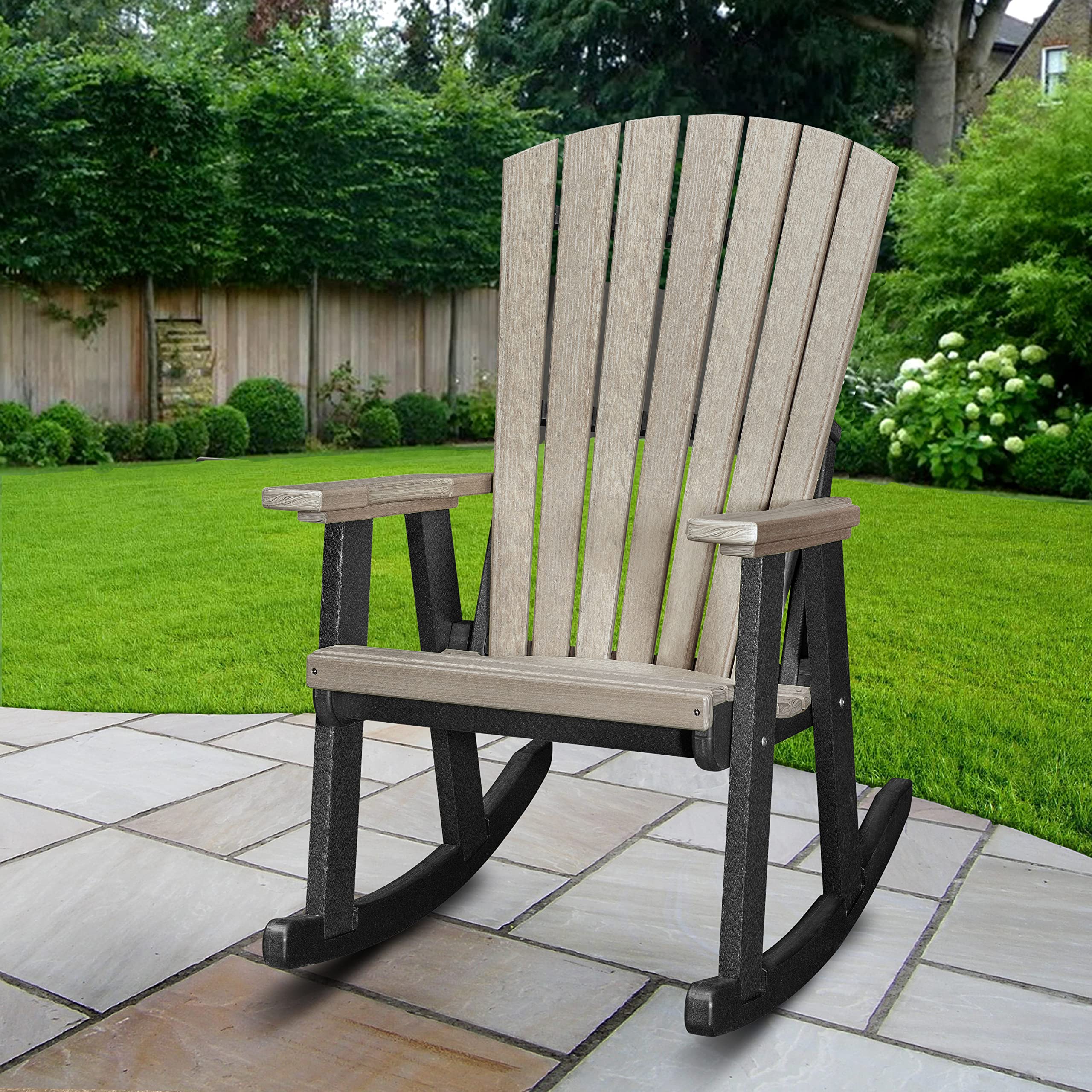 American Furniture Classics Rocking Chair, Weatherwood and Black