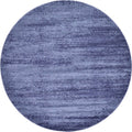 Unique Loom Del Mar Collection Area Rug - Lucille (7' 10'' Round, Navy Blue/ Ivory)