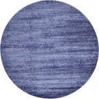 Unique Loom Del Mar Collection Area Rug - Lucille (7' 10'' Round, Navy Blue/ Ivory)