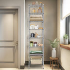 Finnhomy 8 Tier Wire Shelving Unit 18x18x78.8 inches Chrome Metal Adjustable NSF Certified