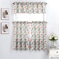 Interior Trends 3 Piece Kitchen Window Curtain Panel Tiers And Valance Set (36' Tiers Set, Vegetable Jars)