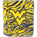 College Covers West Virginia Mountaineers Raschel Throw Blanket, 60 In By 50 In