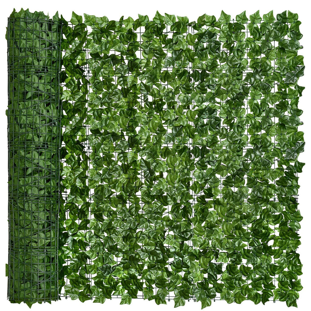 Dearhouse Artificial Ivy Privacy Fence Wall Screen, 117.9X59 Inch Artificial Hedges Fence And Faux Ivy Maple Leaf Decoration For