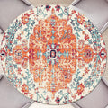 Ethnic Boho Round Fitted Tablecloth With Elastic Round Outdoor Tablecloth Round Elastic Tablecloth For Round Tables Waterproof W