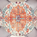 Ethnic Boho Round Fitted Tablecloth With Elastic Round Outdoor Tablecloth Round Elastic Tablecloth For Round Tables Waterproof W
