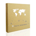 Holoary Photo Album 4x6 600 Photos 5 Pictures Per Page, 600 Pockets 4   x6   , Kraft Paper Cover Travel Design World Map Adventu
