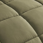 Chezmoi Collection Olive Green Down Alternative Comforter Oversized Queen - 3-Piece Lightweight Comforter Set - All Seasons Micr