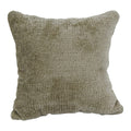 Blazing Needles Square Faux Fur Throw Pillow, 17", Elton Taupe