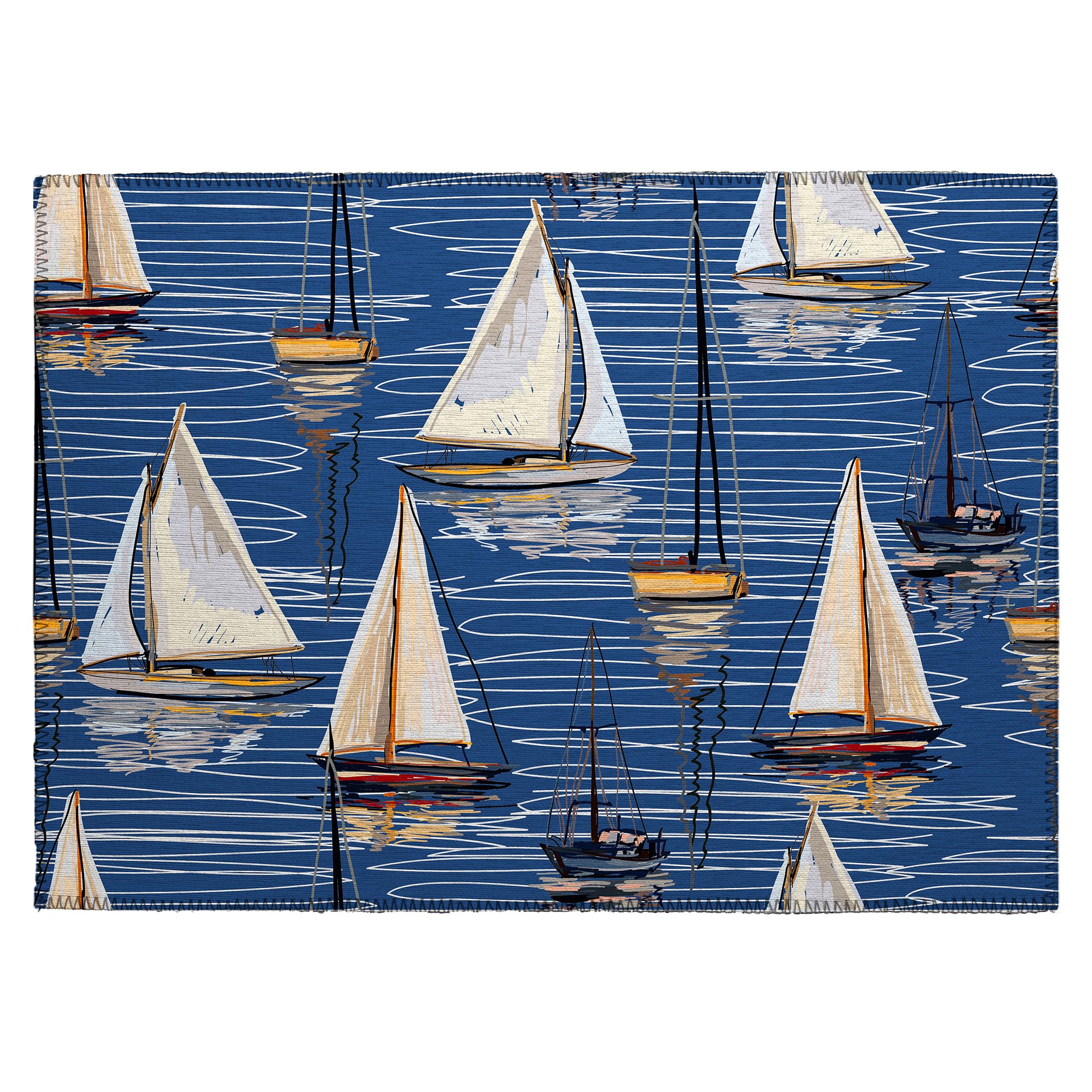 Dalyn Rugs Harbor Ha8 Blue Washable 2'6" X 3'10" Indoor Outdoor Area Rug, Easy Clean, Machine Washable, Non Shedding, Bedroom, Living Room, Dining Room, Kitchen, Patio Rug