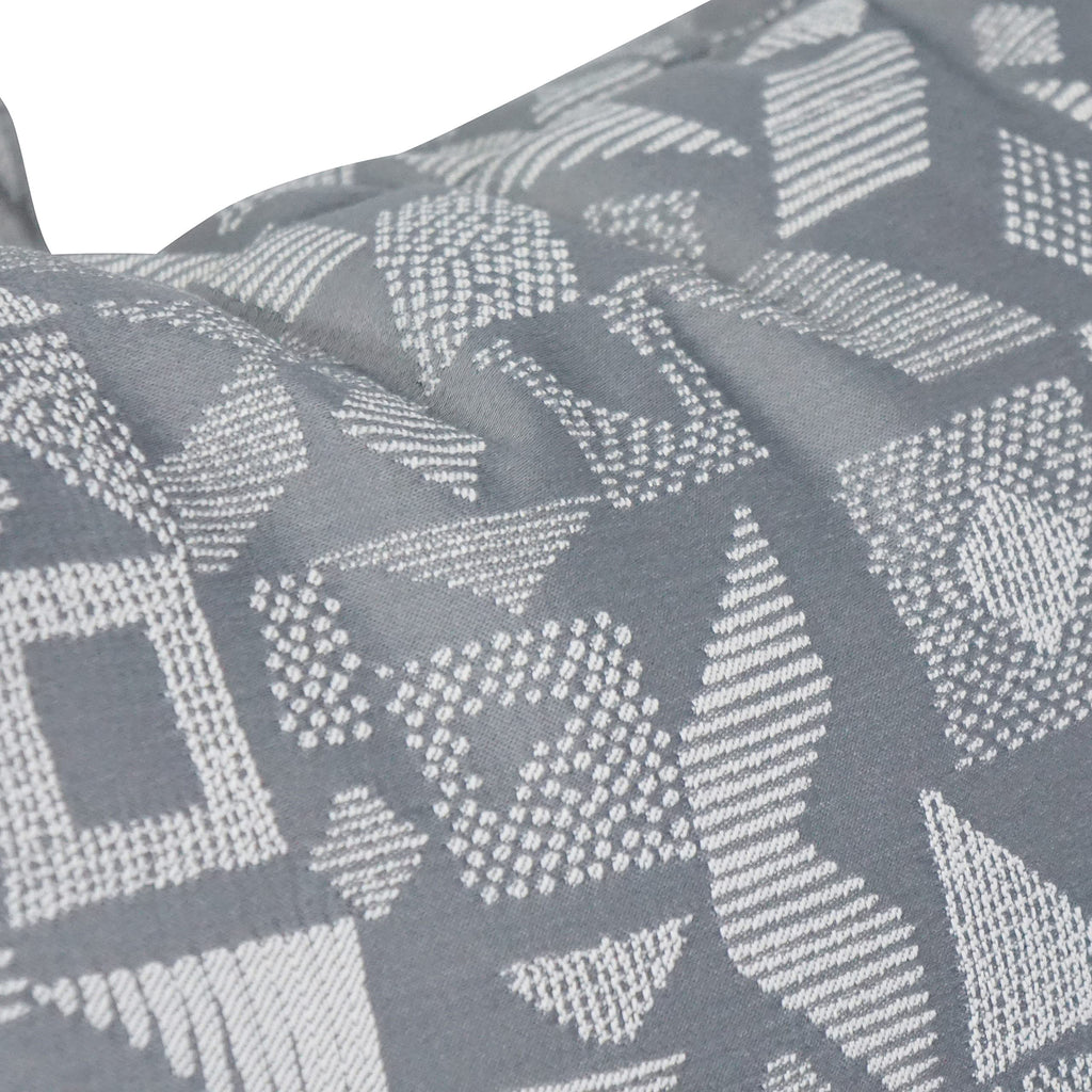 Blazing Needles Square Polyester Jacquard Throw Pillow, 17", Nina Greyst