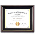 ELSKER&HOME Diploma Frames 11x14 with Mat- Solid Cherry Wood - Display 11x14 Document/Certificate with Mat or 15x18 without Mat 