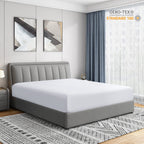 Cathay Home King Fitted Sheet - Double Brushed Ultra Soft – Wrinkle & Fade Resistant - 16' Deep Pocket Fitted Sheet Only - Good Fit For 14'-18' Deep Mattress (King, White)