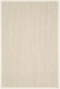 SAFAVIEH Natural Fiber Collection Accent Rug - 2 x 3, Marble & Beige, Border Sisal Design, Easy Care, Ideal for High Traffic A