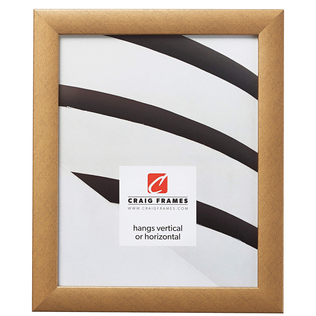 Craig Frames Contemporary Picture Frame, 17 x 22 Inch, Distressed Gold