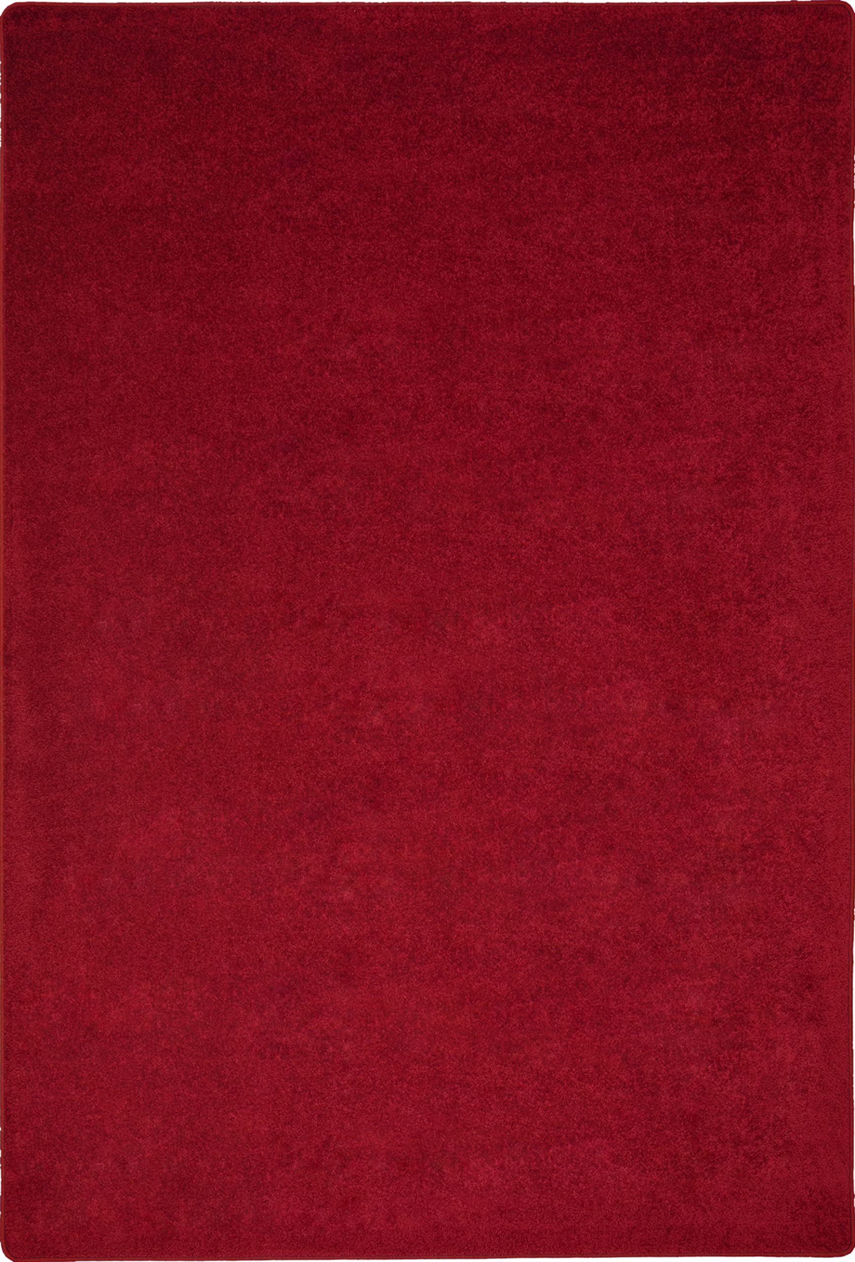 Joy Carpets Endurance Solid Colored Area Rug in color Burgundy, 12 x 76