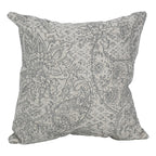 Blazing Needles Square Jacquard Throw Pillow, 17", Paislfrt Mica