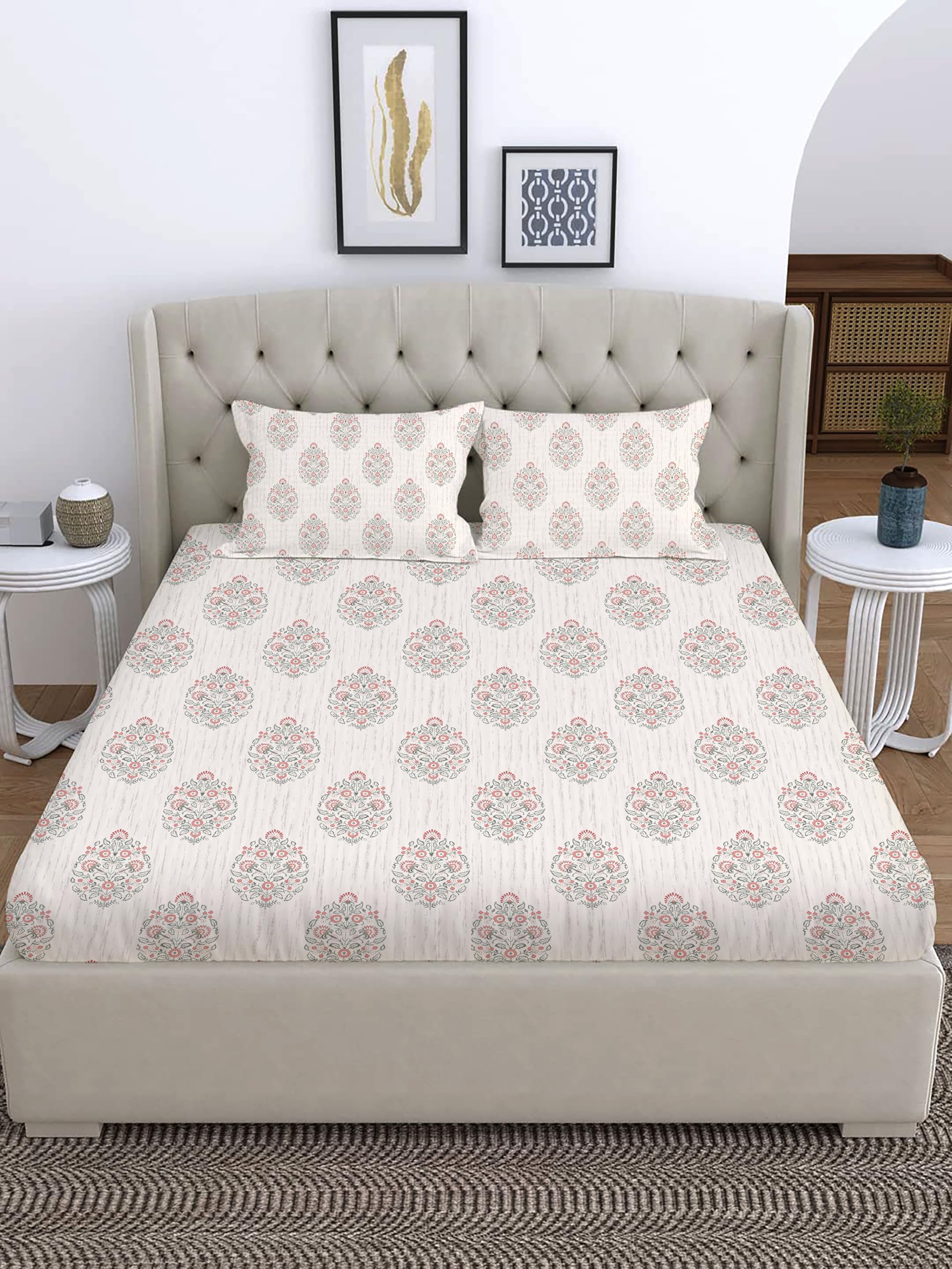 Amazon Basics Ew Bed In A Bag | Double Bed | 100% Polyester | Includes 1 Comforter, 1 Bedsheet & 2 Pillow Covers | Soft & Durabl