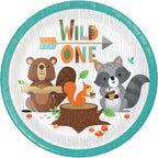 Creative Converting Wild One Woodland Dessert Plates, 8 ct, multicolor, 7''''''