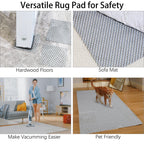 Ruisita Non-Slip Mat PVC Gray 30 x 200 cm
