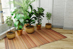 Mad Mats Geometric Outdoor Rug, Reversible Plastic Mat (6' X 9', Mix - Earth)