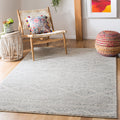 SAFAVIEH Tulum Collection 10 Square Ivory/Grey TUL272A Moroccan Boho Tribal Non-Shedding Area Rug