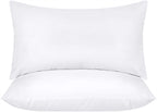 Utopia Bedding Throw Pillows Insert (Pack Of 2, White) - 20 X 26 Inches Bed And Couch Pillows - Indoor Decorative Pillows
