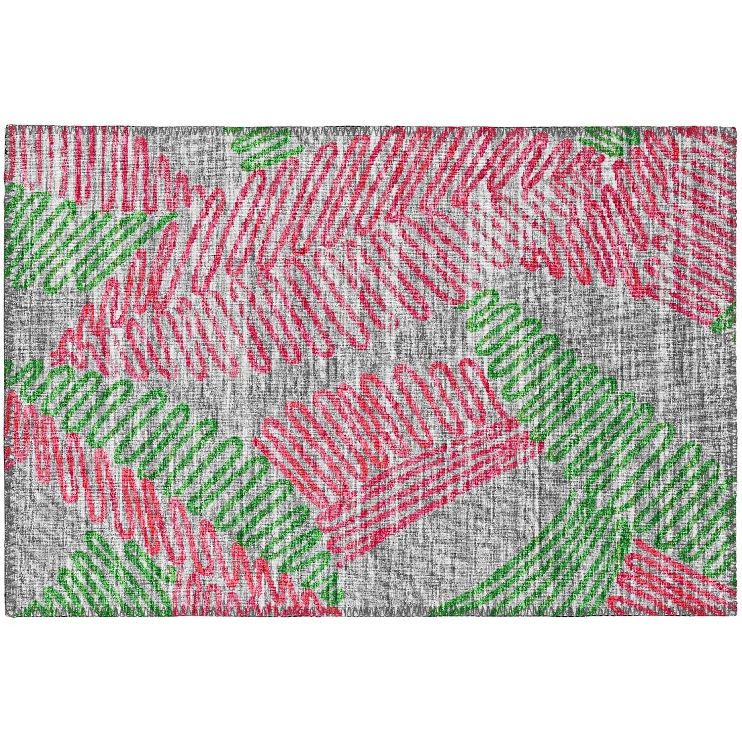Sedona Sn11 Pink Transitional Rug Rectangle 8' X 10'