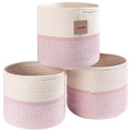 voten Cube Storage Baksets Bins 11x11 Fit 12x12 Organizer Bookcases Shelving,Stylish&Durable Woven Cotton Basket Containers for 