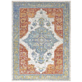 Modway Citlali Distressed Colorful Southwestern Aztec 4X6 Area Rug In Multicolored