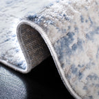 Safavieh Amelia Collection Runner Rug - 2'2'' X 12', Ivory & Blue, Modern Abstract Design, Non-Shedding & Easy Care, Ideal For H