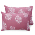 Huesland By Ahmedabad Cotton 144 Tc Cotton Pillow Covers Set Of 2  Mauve