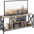 Yaheetech TV Stand for 65 inch TV Console Table with Storage Shelves Cabinet, 55 Wood Entertainment Center for Living Room, Indu